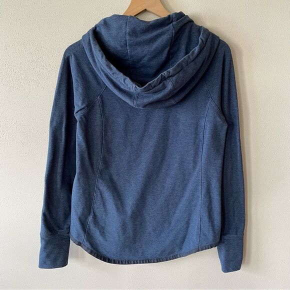 Athleta Blue Cowl-Neck Hooded Sweatshirt - Size: Small - Picture 2 of 8